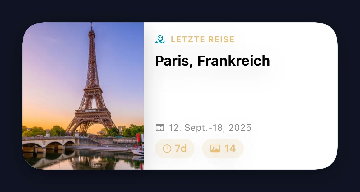 Reise-Medium-Widget